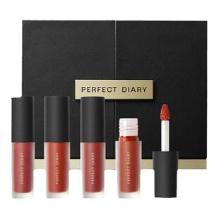 七夕礼物完美日记天鹅绒迷你套组丝绒唇釉V01V08mini4支口红礼盒