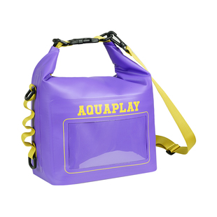 安泊来紫色百搭防水包女户外旅行轻便斜挎包10L运动小方包