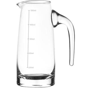 中式轻奢分酒器红酒醒酒器家用大号水晶玻璃酒具带把白酒分酒壶