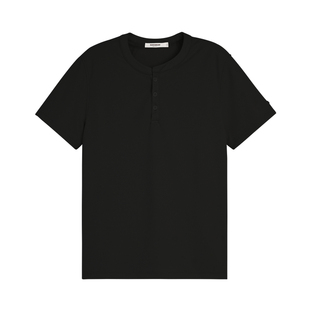 【修身版型】BODYDREAM华夫格亨利领短袖cleanfit休闲通勤速干T恤