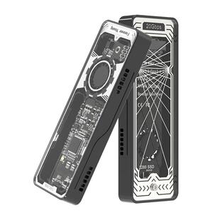 YDTD M.2Nvme硬盘盒20Gbps传输移动硬盘盒风扇散热SSD固态硬盘盒