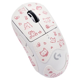 粉喵喵gpw1234代鼠标贴狗屁王二三代金刚防滑贴纸蝰蛇/毒蝰v3pro