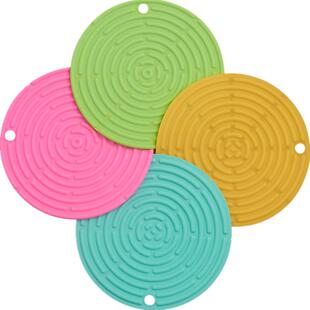 加厚硅胶隔热垫圆形耐热砂锅垫盘垫防滑餐桌垫防热垫菜盆全能餐垫