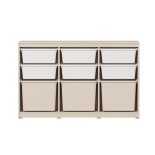 hanssem汉森儿童收纳柜实木矮柜宝宝玩具柜储物柜环保婴儿置物柜