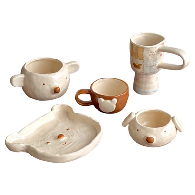 【小红薯爆款】手作小熊餐具套装