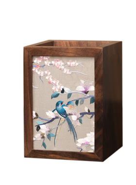 苏绣书房笔筒摆件特色礼品中国风