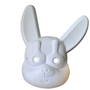 DIY白色纸面具纸浆空白手绘面具幼儿园儿童画画脸谱纸浆京剧脸谱