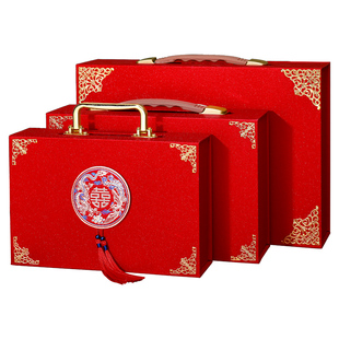 彩礼钱盒子高端10万订婚彩礼箱高级带锁彩礼盒聘金盒礼金盒礼金箱