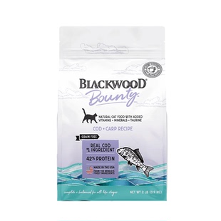 【低敏鳕鱼】BLACKWOOD珀萃低温慢煮鳕鱼鲤鱼低敏高适口美毛猫粮