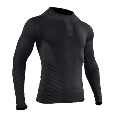 ORGN无缝长袖速干高弹男子紧身衣