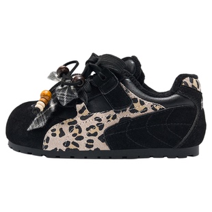 TATA童鞋儿童加绒二棉鞋女童加厚保暖鞋2025冬季新款蝴蝶结运动鞋