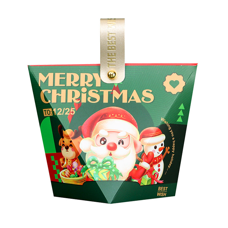 手提包装盒圣诞创意皮手提书本盒