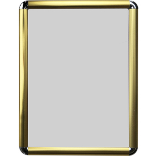 2.5CM前开启式海报框画框装饰贴挂墙电梯广告框架红木纹铝合金银