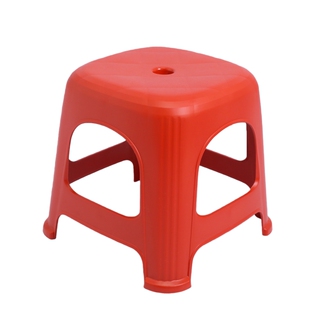 4张加厚塑料收纳凳方凳子承重500斤工厂批发3年质保中凳高28cm