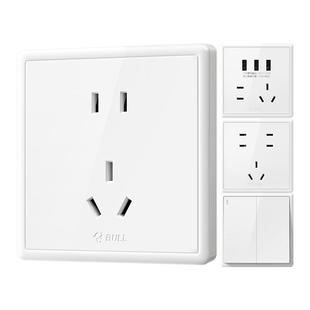 公牛插座旗舰店墙壁开关空调10A16A插座五孔电源面板家用G36白