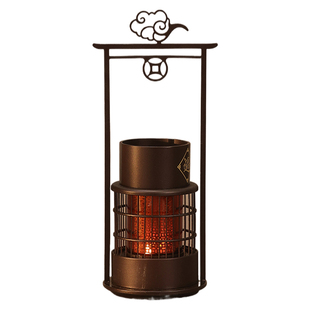 纯铜香炉家用室内空薰灯沉香料香材香丸烛台熏香器中式复古香薰炉