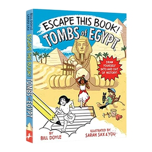 英文原版 Escape This Book! Tombs of Egypt 埃及古墓 英文版 进口英语原版书籍儿童图书