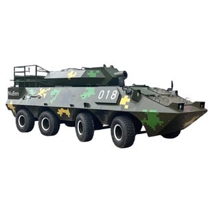 可载人装甲车仿真大型可开动99主战坦克高射炮国防教育军事定制