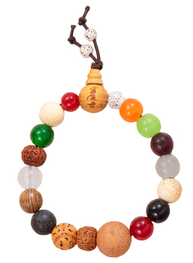 彩色串珠DIY十八籽手串女