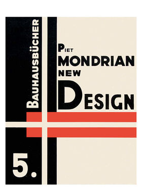 【预售】皮特蒙德里安设计作品集：新设计 Piet Mondrian 包豪斯设计 英文原版进口建筑设计画册画集