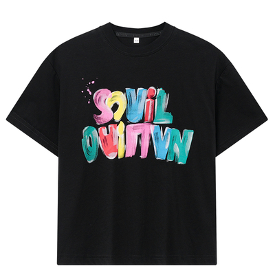 男童夏季全棉凉感字母涂鸦T恤