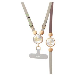 贝尔金手机挂绳斜挎可背夹片男女轻奢小众精致高级感挂链手机壳挂脖防摔防丢挂脖手腕迪士尼疯狂动物城2周边