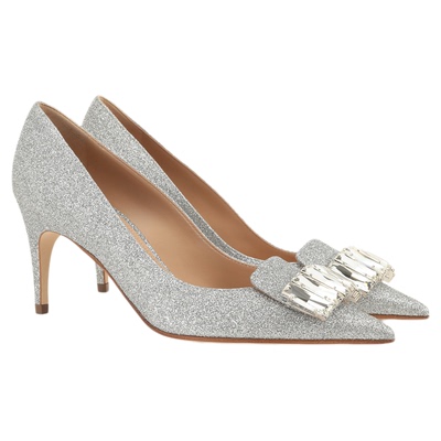 Sergio Rossi/SR女鞋SR1 BRIDAL系列尖头细高跟鞋婚鞋