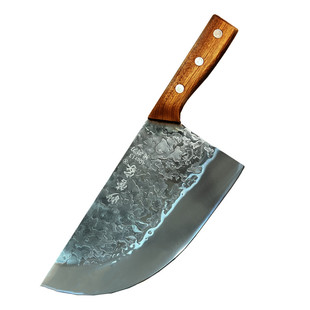 妙管家分割刀屠夫卖肉专用刀剔骨刀加厚专业屠宰手工锻打猪肉刀