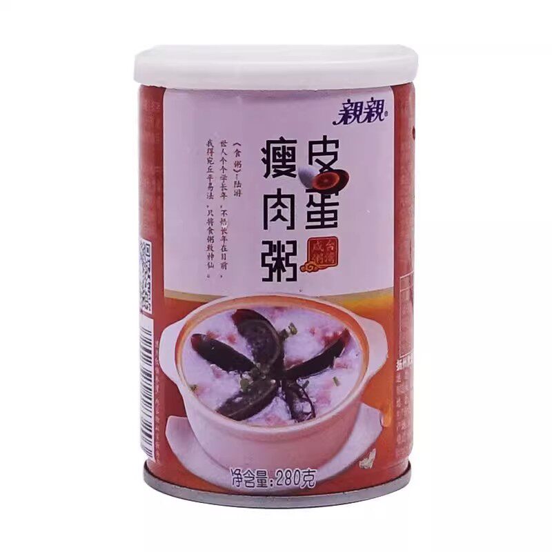 亲亲皮蛋肉丝粥咸粥方便粥