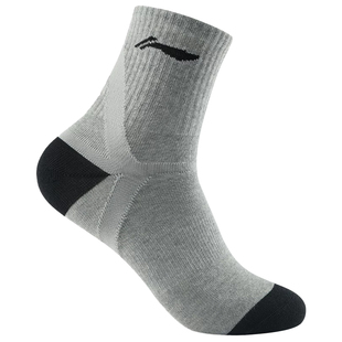 李宁青少年运动袜男士防臭袜子吸汗透气专业跑步袜棉袜正品