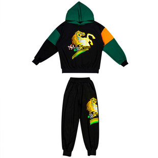 童装男童春装套装2026新款马年新年衣服男孩帅气时髦儿童卫衣纯棉