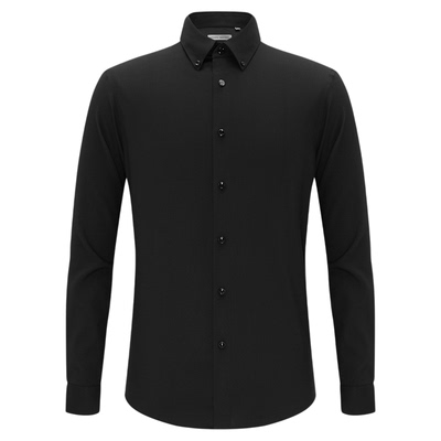 卓凡尼·华伦天奴纯色长袖衬衫