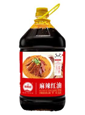 川香居四川风味香辣麻辣红油辣椒商用凉拌菜酱调料5升油泼辣子