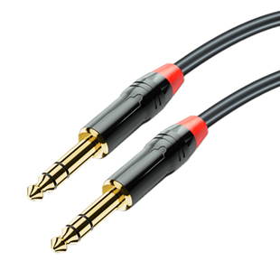 6.5mm音频线MIC双声道大三芯电吹管音响调音台功放话筒电吉他连接线10米15米20米30米40米50m小提琴TRS平衡线