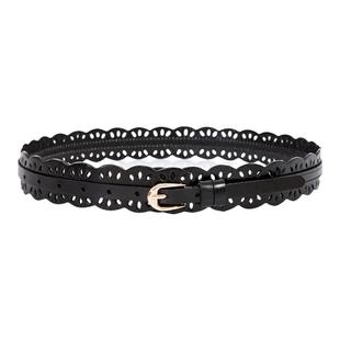 腰带女款真皮红色头层牛皮皮带配裙子大衣腰封装饰连衣裙毛衣配饰