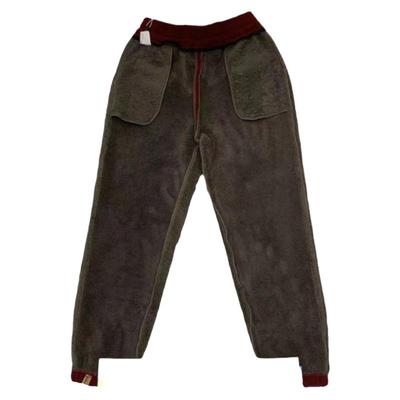 高腰欧货北极绒长裤加厚保暖