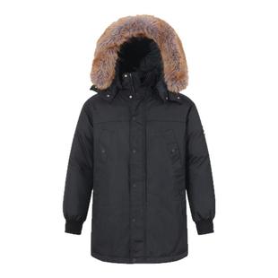 BURBERRY博柏利 男士中长款鹅绒连帽羽绒服大衣外套 8091561