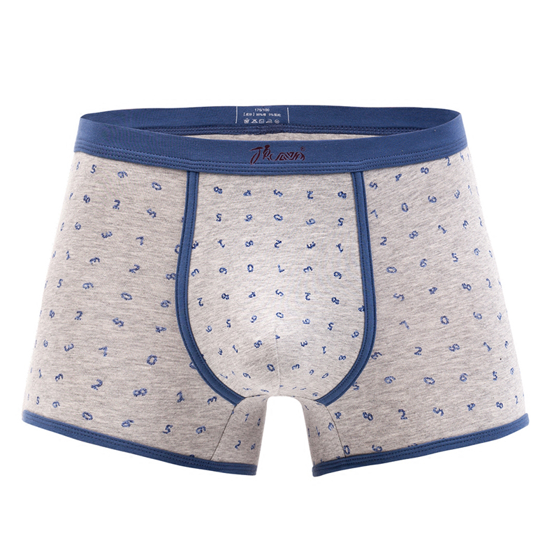 顶呱呱男士内裤纯棉短裤男式夏季顶瓜瓜彩棉四角裤男生宽松透气薄