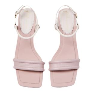 fed一字带凉皮鞋夏季新款女鞋气质法式粗跟凉鞋女款R0506-ZCB282