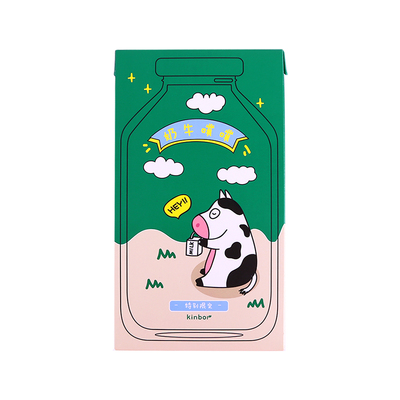 KINBOR奶牛噗噗拉链包手账本手帐