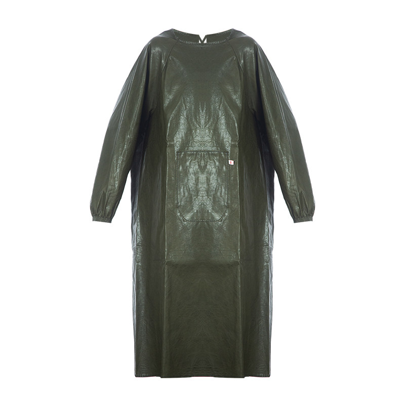 软皮围裙家用厨房防水防油男女定制logo印字大人加绒罩衣工作服冬