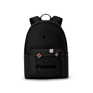 FILA FUSION斐乐潮牌情侣款背包2024冬新款时尚休闲双肩包电脑包