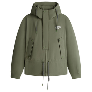 Navigare意大利小帆船冬季新款带帽短款羽绒服男休闲加厚保暖外套