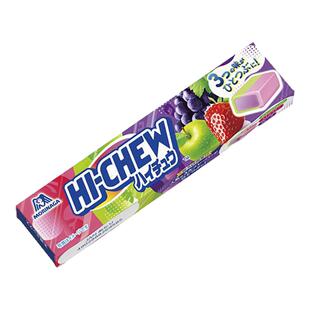 4包包邮日本森永Morinaga 嗨啾软糖混合水果味嚼劲软糖办公室零食