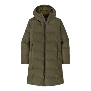 代购PATAGONIA羽绒服女保暖防风防雪透气长款连帽防水拉链正常版