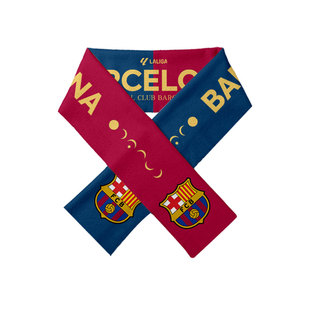 巴萨队Barcelona巴塞罗那足球迷围巾围脖男女加油助威保暖披肩