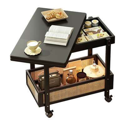 【折叠桌+小推车+带收纳盒茶几】