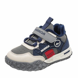 回力男童运动鞋皮面防水2025新款冬季大童加绒冬鞋二棉鞋儿童鞋子