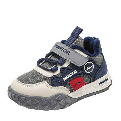 回力男童运动鞋皮面防水2025新款冬季大童加绒冬鞋二棉鞋儿童鞋子