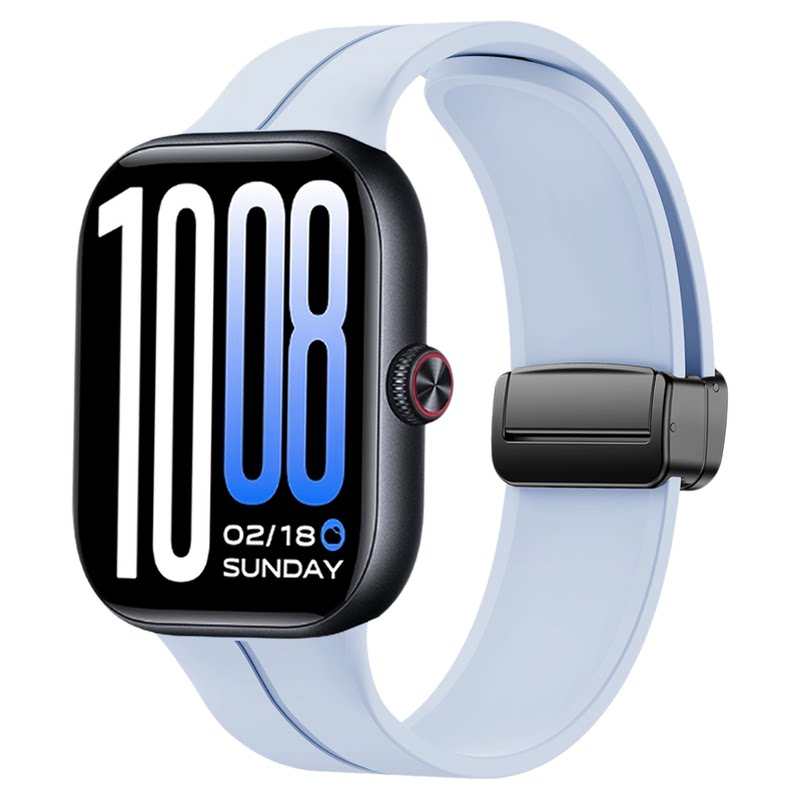 适用vivo WATCH GT 2手表带专用一体磁吸扣硅胶腕表带watchgt2运动智能自在兰无缝贝壳粉女生春夏男士原点黑